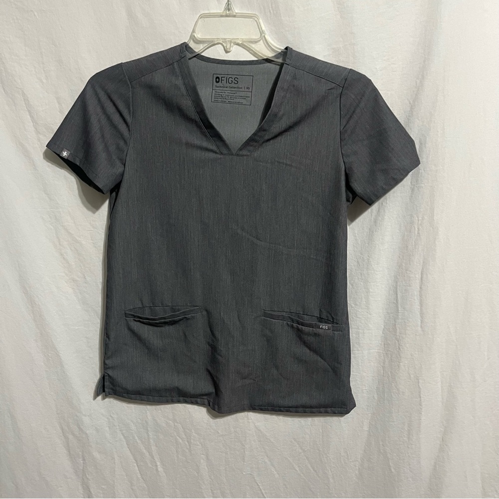 Figs Casma Scrub Top - XS - Graphite